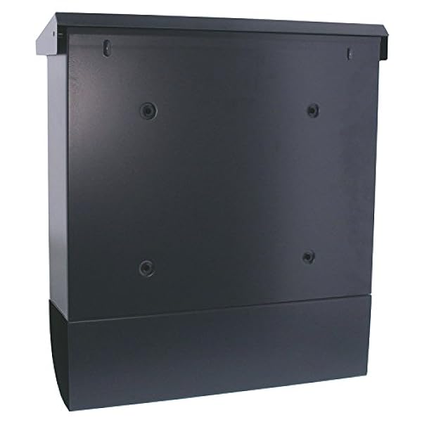 BURG-WÄCHTER Buzón con portaperiódicos y placa para nombre, Acero galvanizado, Para formatos hasta DIN C4, Incl. 2 llaves, Set Vario ANT, Antracita (similar a RAL 7016)