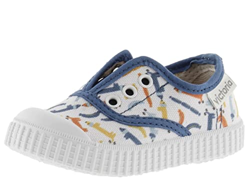 Tennis Victoria 1366161-KIDS en toile élastique pour en finir avec les lacets défaits