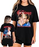 Diana Princess Shirt – Retro Portrait Tee for Women & Teens, Diana Princess of Wales Shirt