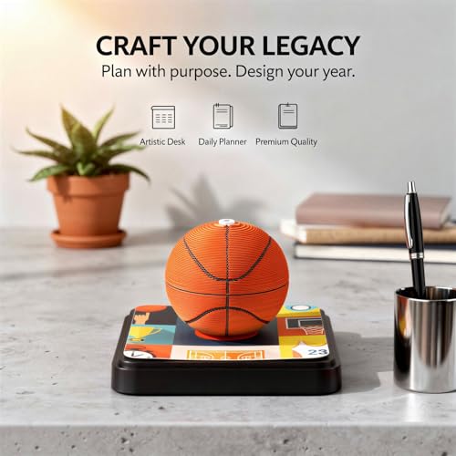 Calendrier de bureau 2026 basket-ball pour espace de travail - 4