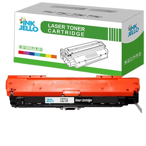 Image of InkJello Remanufactured Toner Cartridge Replacement for HP Colour LaserJet CP5520 CP5525dn CP5525n CP5525xh Enterprise M750dn M750n M750xh CE270A (Black)