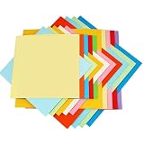 Origami Paper (15x 15 cm) 200 Sheets 20 Assorted Colours Card Paper Decoration Handcrafts Paper(70gm