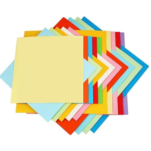 Origami Paper (15X 15 Cm) 200 Sheets 20 Assorted Colours Card Paper Decoration Handcrafts Paper(70Gm), Double-Sided-Colours Square, Origami Paper Kit For Diy Crafts #TOP3