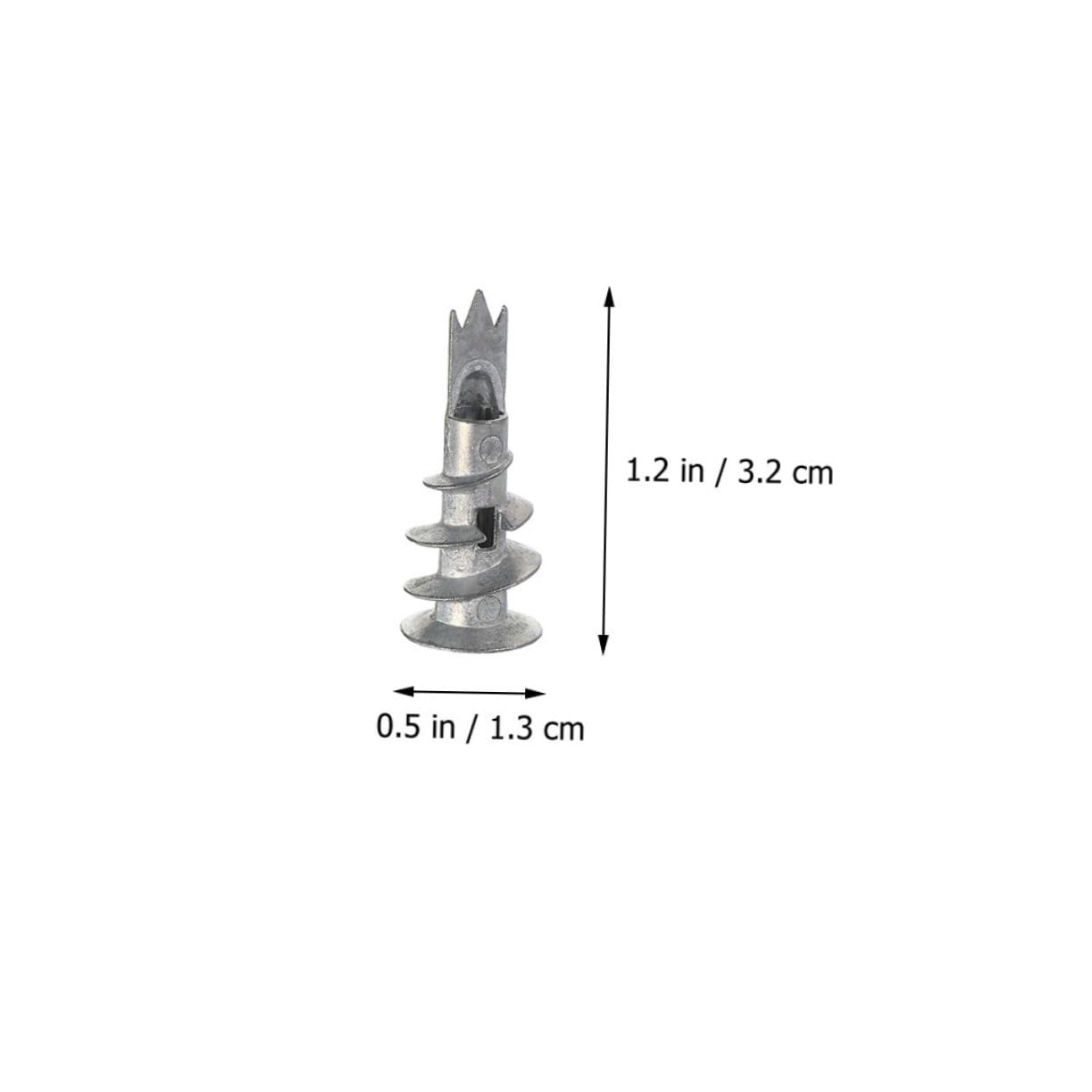 HOMOCONO 50 Sets Wall Anchors Self-Drilling Wall Fixing Screws for Drywall Hooks