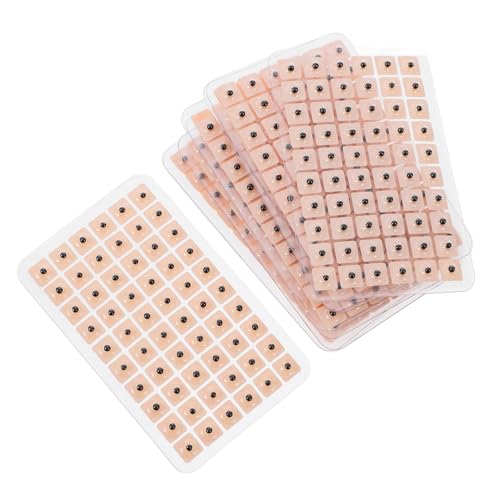 Healvian Kit De Acupresión Para Oídos 10 Piezas Almohadillas De Semillas Para Masaje Prensa De Orejas Estimuladores De Acupuntura Uso De Verano e Invierno Adecuado Para Relajación y Vigorizar Energía