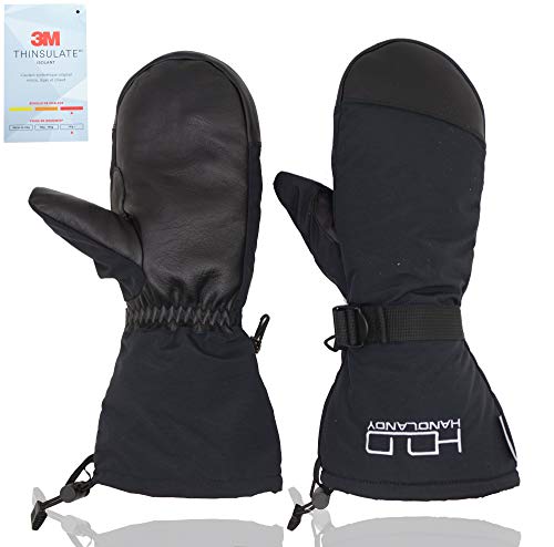 HANDLANDY Winter Snowboarding Mittens Men Women - Warm 3M Thinsulate Thermal Ski Mitten
