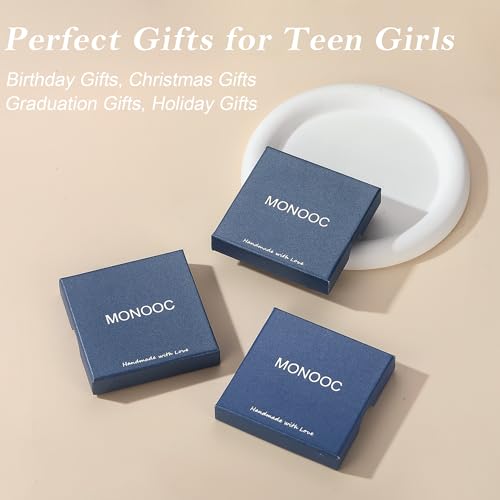 MONOOC Horse Necklace Gifts for Girls Heart Initial S Necklace Horse Jewelry Necklaces Kids Birthday Gifts for 6 7 8 9 10 11 12 13 14 Year Old Girls 14K-Gold-Plated - image 7