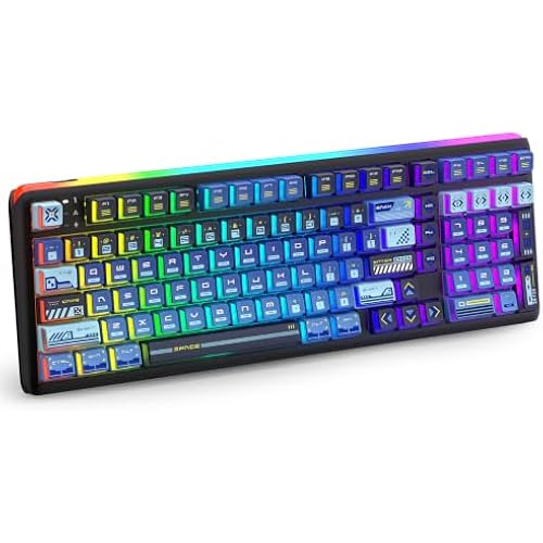 RK ROYAL KLUDGE R99 RGB Dual 8K Wireless Mechanical Keyboard w/Light Bar