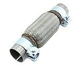 Anschluss-Ø innen ca. 50 mm, Länge Flexrohr ca. 150 mm, Edelstahl Gewebe