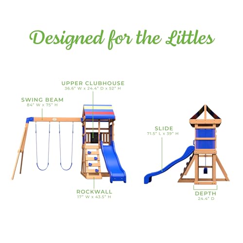 Backyard Discovery Bay Pointe All Cedar Wooden Swing Set