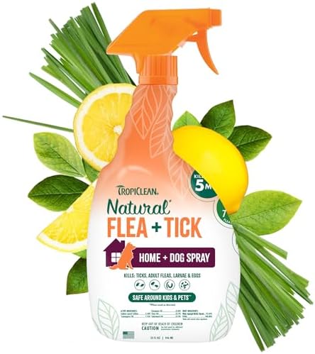 Tropiclean 320017 Flea and Tick Spray for Pets