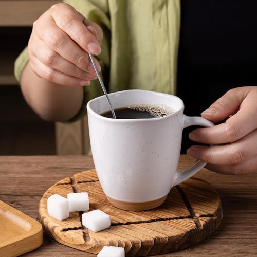 AmorArc-12oz-Ceramic-Coffee-Mugs-set-of-6-Stylish-Coffee-Mugs-with-Rustic-Terracotta-Underside-for-Man-Woman-Dad-Mom-Suitable-for-LatteCappuccinoMilkCocoa-DishwasherMicrowave-Safe-White AmorArc 12oz Ceramic Coffee Mugs set of 6 Stylish Coffee Mugs with Rustic Terracotta Underside for Man Woman Dad Mom Suitable for LatteCappuccinoMilkCocoa DishwasherMicrowave Safe White