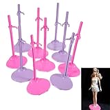 Material: Kunststoff Inovey Doll Stand Stütze Prop Up Toy Display Halter Für Barbie Puppen - Lila