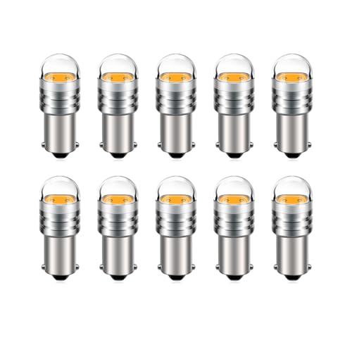 SOFOC-BA9S Bombilla LED COB 12V Blanco Cálido Para Auto Barca Luz Interior Cúpula Matrícula Puerta Luz Lateral 10Piezas