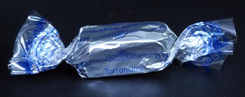 Turrón Calabrio Artesanal (8, Clásico Almendras y Miel Cubierto Chocolate Blanco)