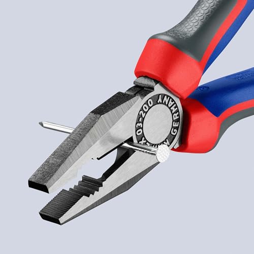 Alicate universal KNIPEX de 200 mm 03 02 200 para corte de cables 4