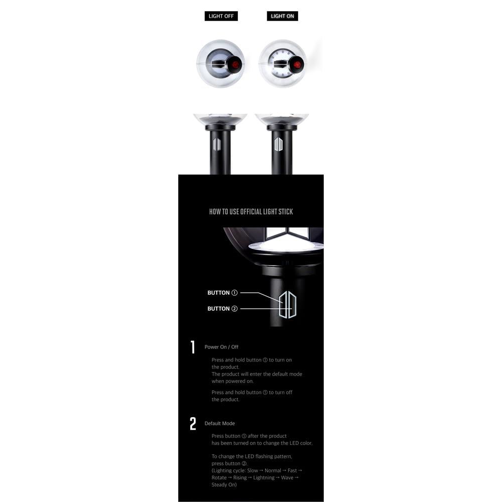 【BTS OFFICIAL LIGHT STICK ver.４】 BTS Official Light Stick VER 4 com Acessórios Completo