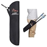 YIQ Archery Hip Arrow Quiver Holder Waist Side Quiver Arrows Bag for Recurve Compound Bow Targets Shooting,Black