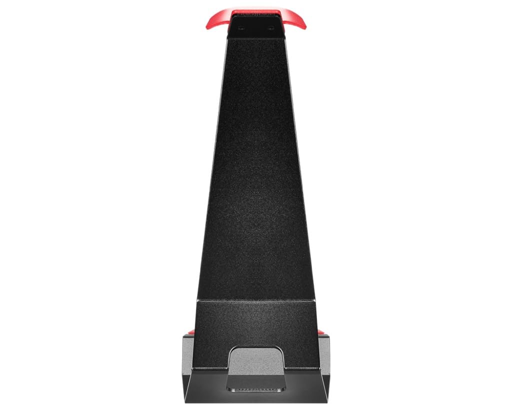 MSI HS01 Gaming Headphone Holder with Cable Holder, Solid Design, Metal Non-Slip Mobile Phone Holder, Black/Red : Msi