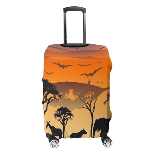 Luggage Cover Elastic Suitcase Cover Protector Washable Travel Baggage Covers African Wild Animals Luggage Covers Carry On Luggage Protector Anti-scratch 19-32 Inch XL4