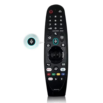 QRL AN-MR20GA Replacement Magic Remote Control for LG Smart TV Remote LG-TV-Remote with Voice and Pointer Function Universal LG Remote for LG UHD OLED QNED NanoCell 4K 8K Models Google/Alexa, Black