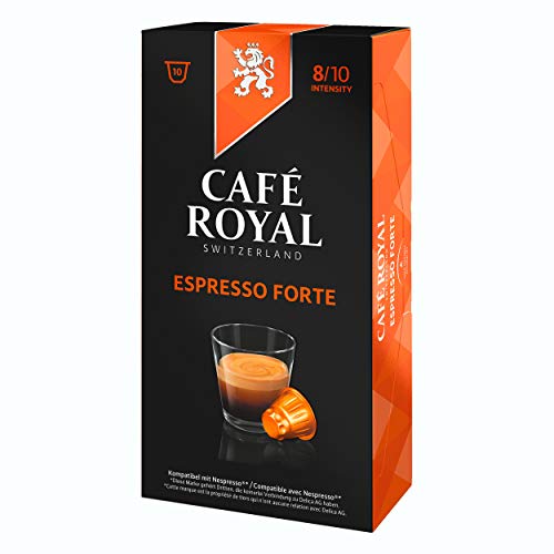 Café Royal Espresso Forte, caffè, caffè tostato, Capsule, Nespresso Compatibile, 50 Capsule