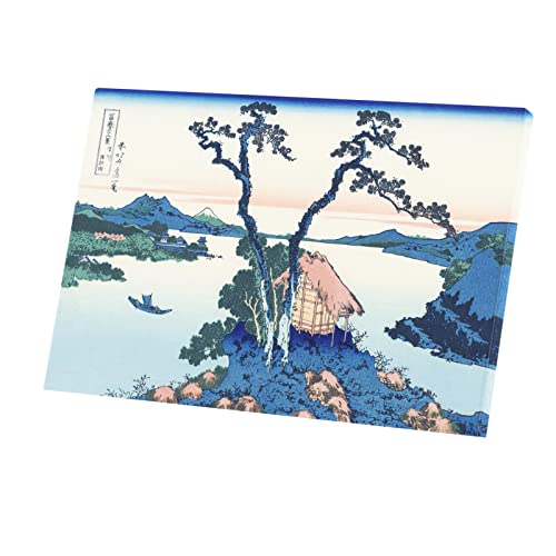 Tableau Décoratif Hokusai Lac Suwa Peinture Art Japonais Toile 60x40