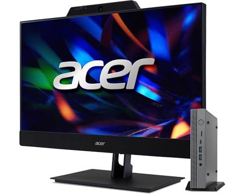 Image of Acer Chromebox CX15 Add-in-One Desktop PC, 24 inch FHD IPS Monitor Combo | i3-1215U, 16GB DDR4, 512GB eMMC SSD, Speakers /Microphone /Webcam, Chrome OS