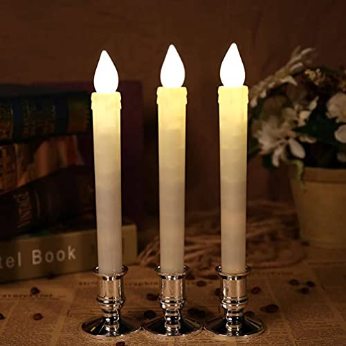 SOLUSTRE Pacote com 5 velas eletrônicas de LED, sem chama, luzes noturnas sem chama, com controle re