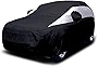 Titan Jet Black Poly 210T Car Cover for Mid-Size SUV 188-206'. Waterproof, UV Protection, Scratch Resistant, Driver-Side Zippered Opening. Fits Explorer, Grand Cherokee and More.