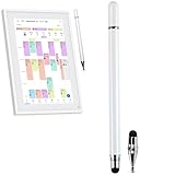 3-in-1 Professional Stylus Pen White Metal Barrel, Universal Professional Pen for Digital Calendars, Tablets, and Precision Video Editing Tasks