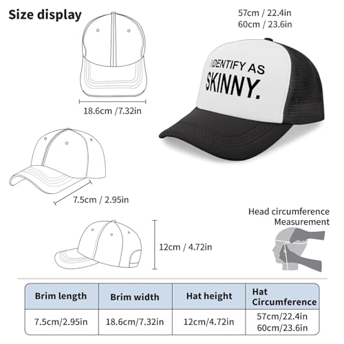 i Identify as Skinny Sun Hats Garde caps for Him4