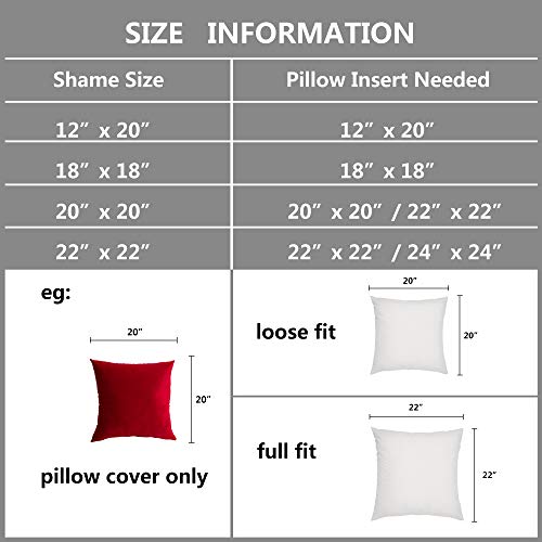 Stellhome New Year/Christmas Decorations Rectangle Velvet Pillow Covers Super Soft Cushion Covers For Bed Couch Sofa Bench, 12 X 20 Inch (30 X 50 Cm), Red, Pack Of 2 #TOP4