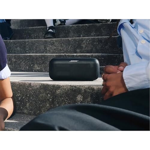 Bose SoundLink Plus: Bluetooth-Boombox, kabelloser Außen-Lautsprecher mit bis zu 20 Stunden Akkulaufzeit, Schwarz