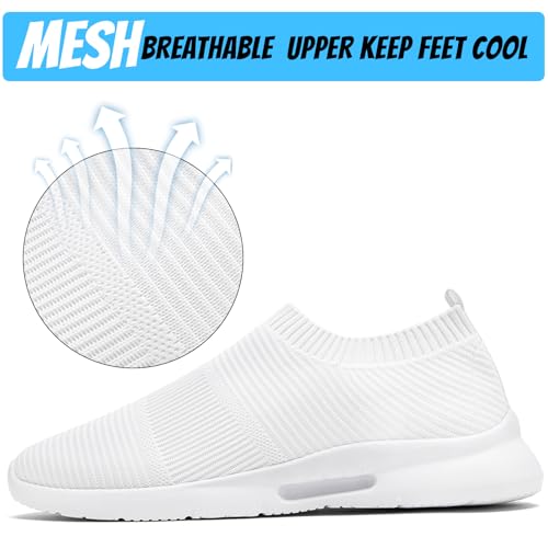 Image of Men's Running Shoes Lightweight Breathable Athletic Sneakers Non Slip Comfortable Walking Tennis Shoes for Gym Workout