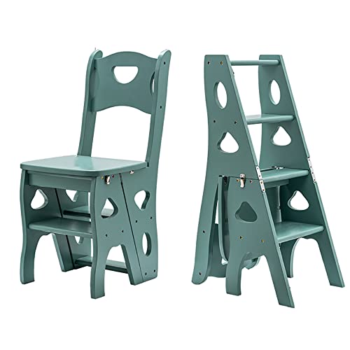 Silla de escalera plegable de taburete portátil de 4 multifuncal para el hogar jardín cocina solución de almacenamiento que ahorra espacio