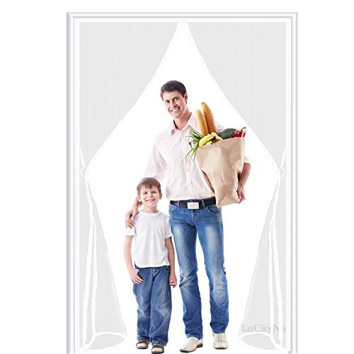 Moustiquaire porte fenetre magnetique 155x185cm sans percer