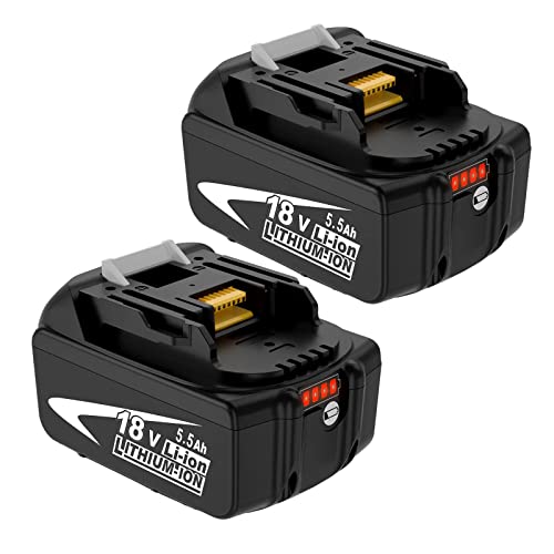 2Pcs Repuesto para Makita Batería 18V BL1860B BL1850B BL1850 BL18...
