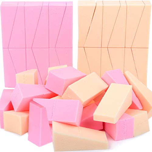 48 Pieces Makeup Sponge Blender For Face Curve Blending, Teenitor Latex Free, Small