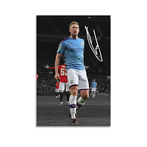 Kevin De Bruyne Poster Football Posters Wallpaper Canvas For Home Decor Unframe-style 12x18inch(30x45cm)