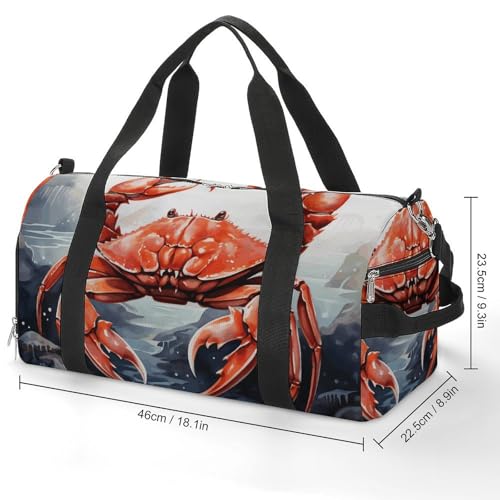 Sac de gym avec compartiments au design élégant mer de crabe - 2