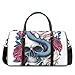 Durable Travel Bag Carry-On Duffel with Expandable Compartments, Lightweight Structure, TSA Lock Security, Rolling Wheels, Fashion Tote Style, Cabin Approved Size for Vacation (21 x 9.5 x 11.5 Inches)