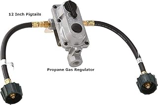 Flame King (KT12ACR6) 2-Stage Auto Changeover LP Propane Gas Regulator With Two 12