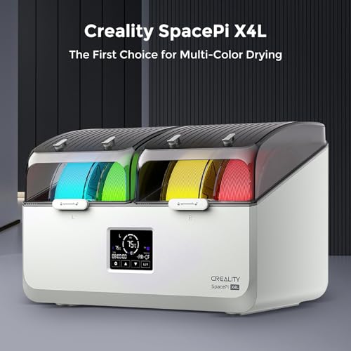 Image of Creality Filament Dryer Box 4 Spools, Space Pi X4L Filament Storage Box, 200W PTC Heats Up to 75C, Fast Drying Dual Heating Chambers, Moisture-Free Storage, for PLA, PETG, TPU, ABS
