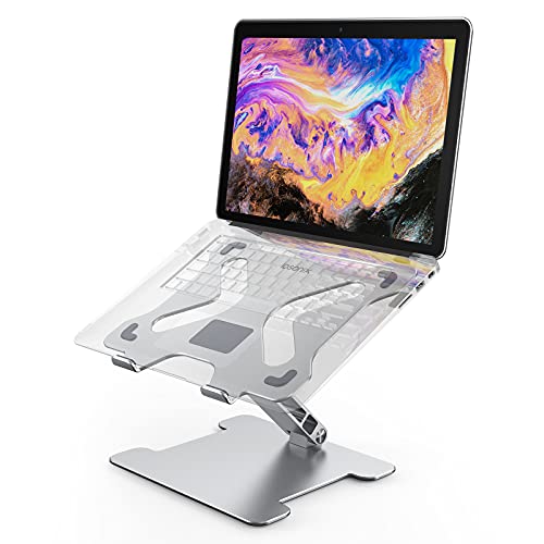 iDsonix Laptop Stand, Ergonomic Laptop Holder Height Angle Adjustable Computer Stand Riser Durable & Heat-Vent Compatible with MacBook, Air, Pro, Alienware, Surface, Chromebook All Laptops 10-17"