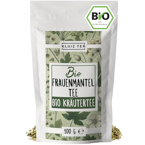 Frauenmanteltee Bio - 100 Gramm I 100% Frauenmantel Tee aus biologischem Anbau aus Österreich I Ladys Mantle Tea by KLUIZ TEA