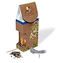 Peter & Piet Vogelfutterhaus: Enthält 200 g Wildvogelfutter. Mit Spenderfunktion, Sitzstange und Baumwollband zum Aufhängen - Peter Wohlleben Stefanie Reich 