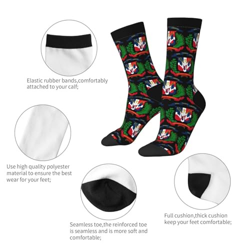Coat of arms of the Dominican Republic Socks For Men Women Gift Sport Crew Socks Funny Wicking Socks4