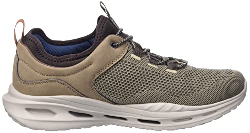 Skechers Skechers Men's 210480 Khk Sneaker, Khaki Knit Synthetic, 11
