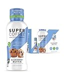 Picture of Super Coffee, Plant Based Keto Protein Coffee (0g Added Sugar, 10g Pea Protein, 80 Calories) [Blueberry Muffin] 12 Fl Oz, 12 Pack | Iced Smart Coffee Drinks
